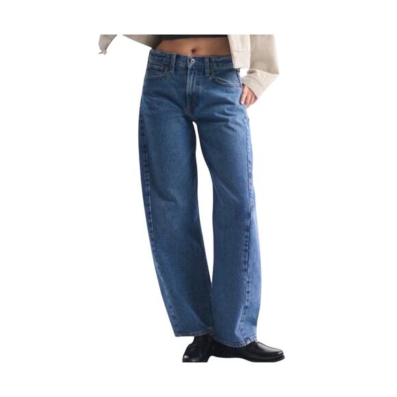 Abercrombie & Fitch Denim - Abercrombie & Fitch Women's The Barrel Jean Mid-Rise Curve Love NWT Size 27R